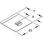 Niedax - Trennwandhalterung für Installationskanal Profilhalter TPH 80
