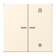 Jung - Bedienelement intelligent eNet Taster Universal 1f. FM LC 1701 245 blanc ivoire (4320B)