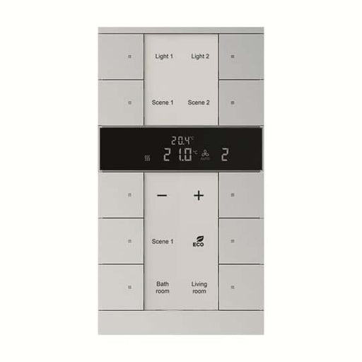 Busch-Jaeger - Bussystem-Raumtemperaturregler HVAC-Slave-Gerät SBS/U10.0.1-83 10fach, BE,alusilber