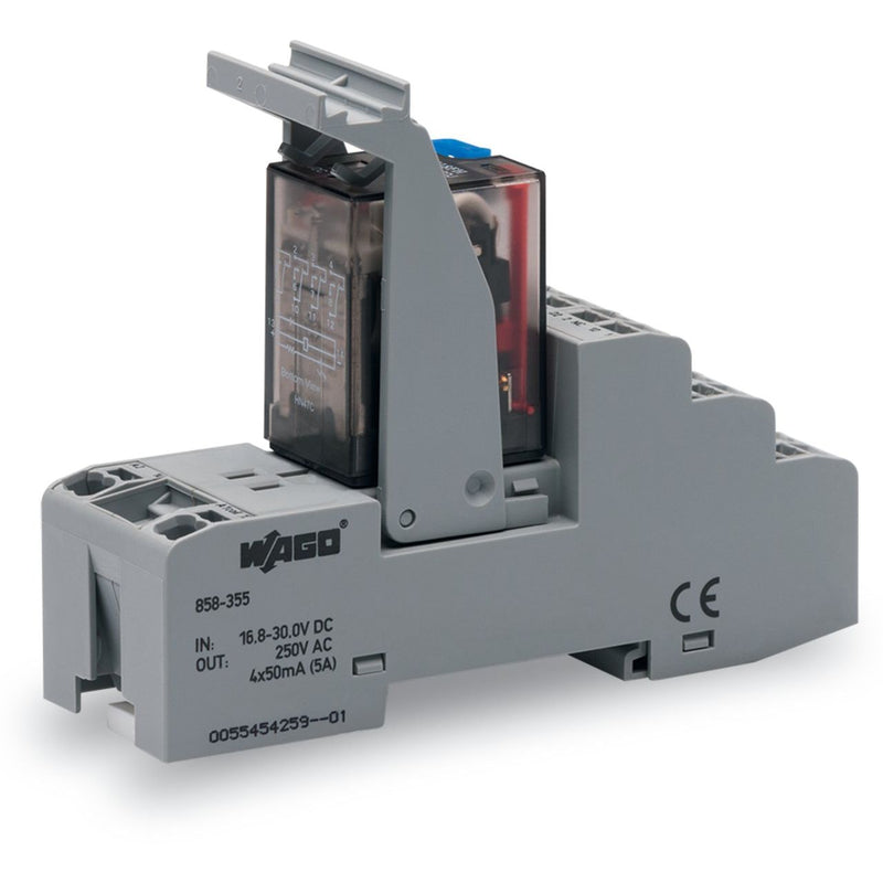 WAGO GmbH & Co. KG - Schaltrelais Relaismodul 858-355 DC 24 V,4 Wechsler − 5 Stück