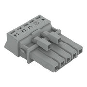 WAGO - Steckverbinder für steckbare Gebäudeinstallation Buchse 5-polig 890-245/060-000 Kod. B,grau − 50 Stück