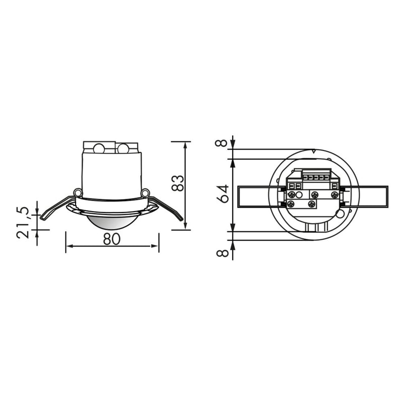 BEG Brück Electronic - Bewegungsmelder/Präsenzmelder komplett Präsenzmelder PD2N-LTMS-RR-DE