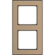 Peha - Abdeckrahmen Rahmen 2-fach D 20.672.244.192 Glaseffekt sand-psw