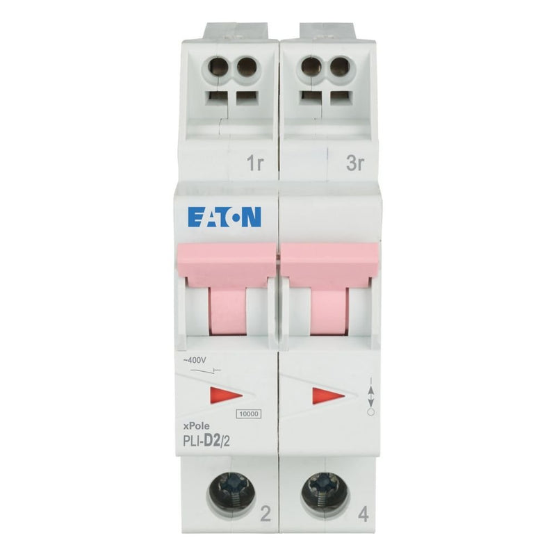 Eaton - Leitungsschutzschalter PLI-D2/2 D 2A, 2p Steckkl