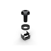 Enoc - Käfigmutter Befestigungssatz KM 06-S (VE50) 6-rund schwarz