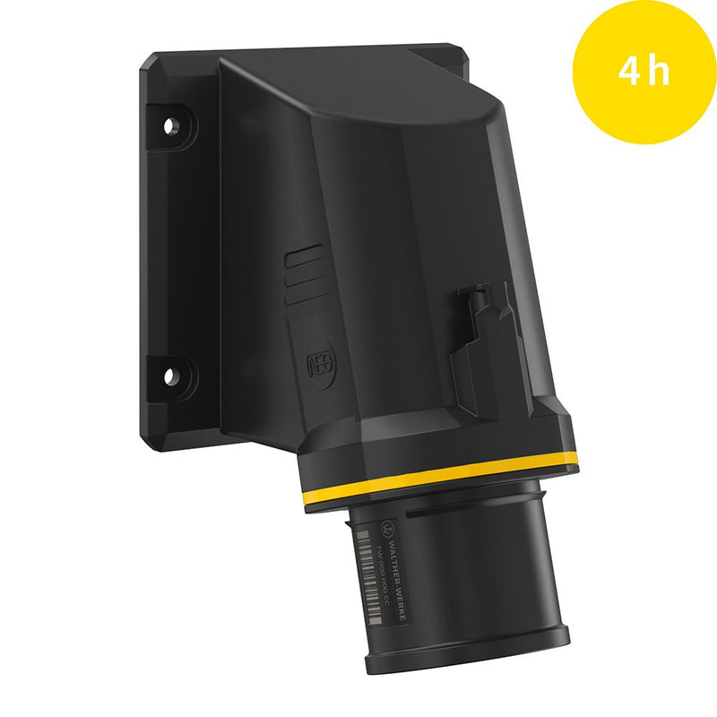 Walther Werke - CEE-Gerätestecker (IEC 60309) CEE NEO Anbaugerätestecker FW731304CC schräg 32A 3P 4h