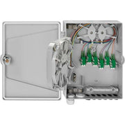 Rutenbeck - LWL-Abzweigdose APL-Hausanschlussbox APL 4xLC-D OS2 APC AP, abschließbar