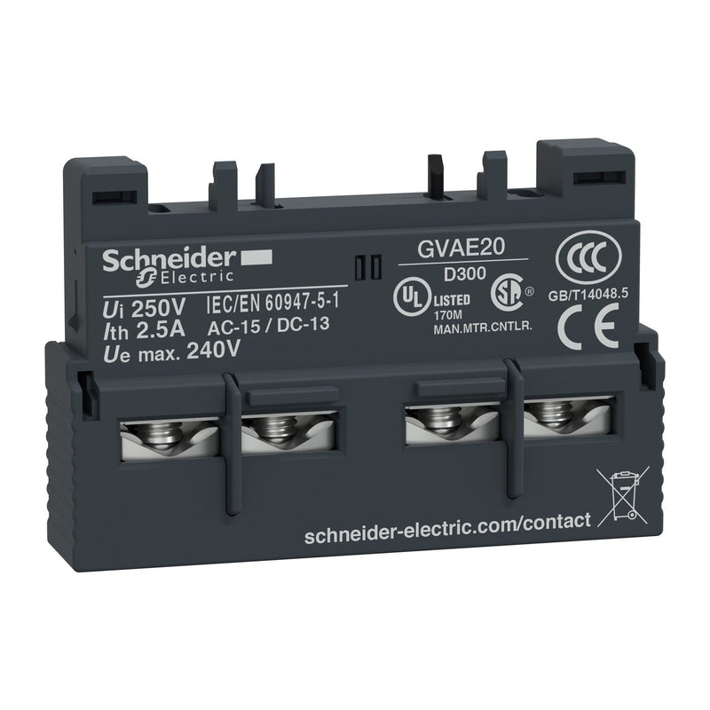 Schneider Electric - Hilfsschalterblock Hilfsschalter GVAE20TQ 2S − 20 Stück