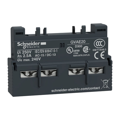 Schneider Electric - Hilfsschalterblock Hilfsschalter GVAE20TQ 2S − 20 Stück