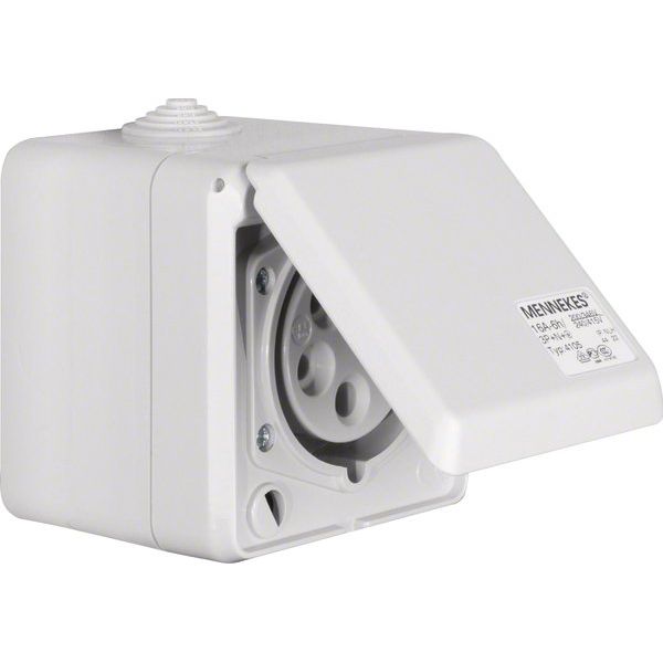 Berker - CEE-Steckdose (IEC 60309) CEE-Steckdose 5-polig Ap 558001 16A m.Klappdeckel