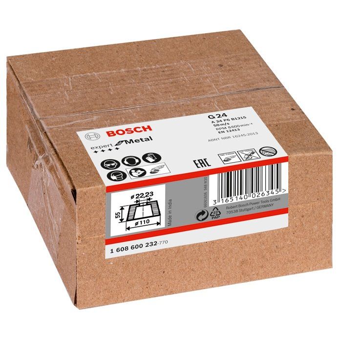 Bosch - Trenn-/Schleifscheibe PRO Metal Konischer 1608600232 Schleiftopf 90 x 110