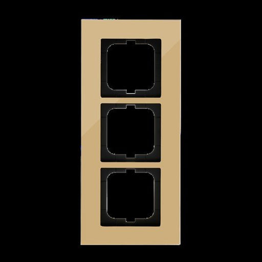 Busch-Jaeger - Abdeckrahmen Rahmen 3-fach 1723-823-101 gold, carat − 1 Stück by Busch-Jaeger
