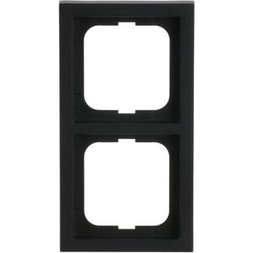 Busch-Jaeger - Abdeckrahmen Rahmen 2-fach 1722-885K schwarz matt, f.lin. − 1 Stück by Busch-Jaeger
