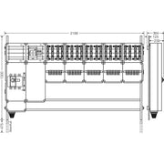 Hensel - Verteilerschrank für Energieversorgung Ladeverteiler Mi EV 22kW 20001 f.20 Ladep. a 22kW