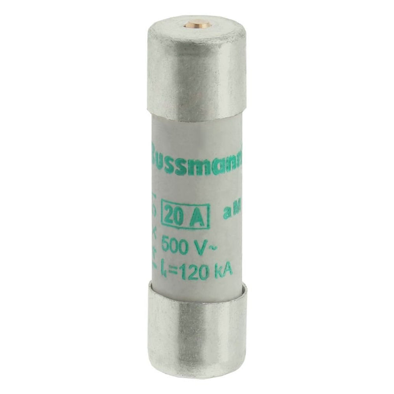 Eaton - Zylindrische Sicherung Sicherungseinsatz Nieders. CYL AM 14,#C14M20S 20A AC 500V 120kA − 10 Stück