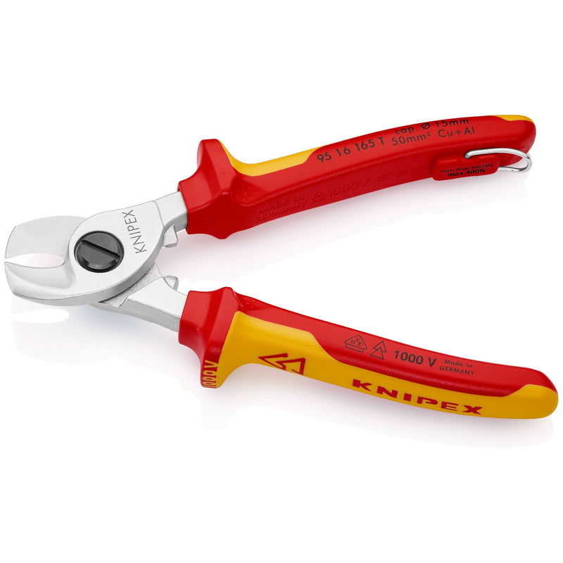 Knipex - Kabelschere 95 16 165 T − 1 Stück