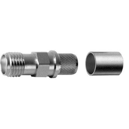 Telegärtner - Koax-Steckverbinder SMA-Kabelbuchse cr AU 100024724 G30 (1.5/3.8) − 5 Stück