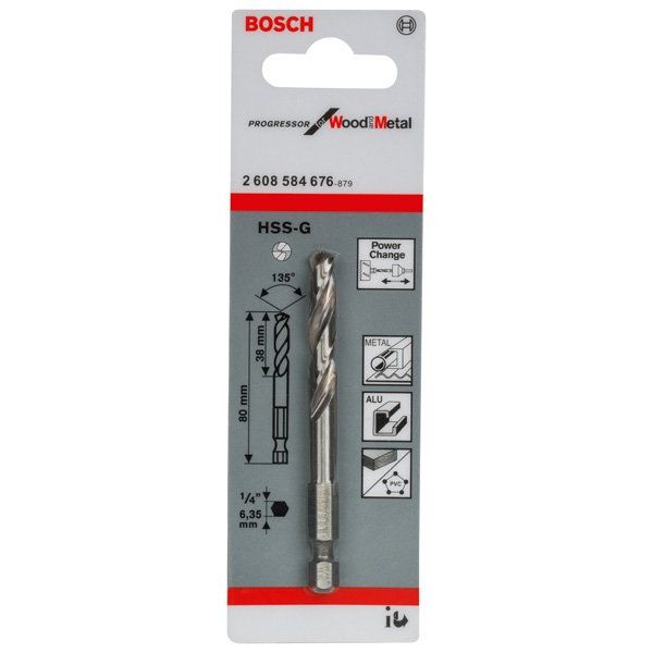 Bosch - Zentrierbohrer/Anbohrer Zentrierbohrer 2608584676 HSS-G, 80 mm