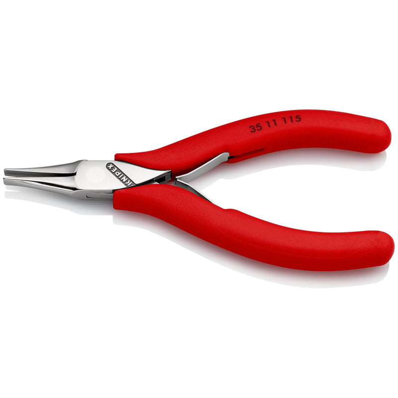 Knipex - Flachzange Elektronik-Greifzange 35 11 115 spiegelpoliert,115mm