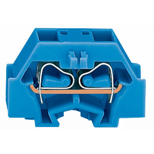 WAGO - Ein- und mehrpolige Klemmenleiste 4-L.Klemme 260-334 2x0,08-1,5mmq blau − 50 Stück
