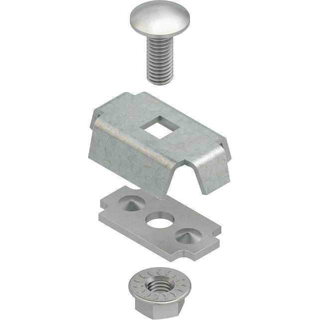 Niedax - Verbinder für Kabeltragsystem Universalverbinder GRV 6 E5 2-tlg, Edelstahl