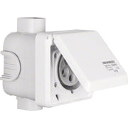 Berker - CEE-Steckdose (IEC 60309) CEE-Steckdose 5-polig Up 568201 32A m.Klappdeckel