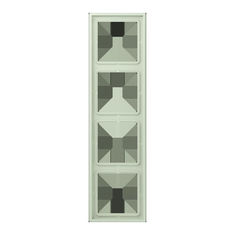 Jung - Abdeckrahmen Rahmen 4-fach LC 984 218 vert anglais pale