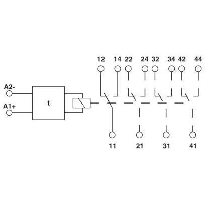 Phoenix Contact - Zubehör/Ersatzteile für Schaltrelais Zeitbaustein RIF-T3-24UC 3 Zeitfunktionen − 5 Stück