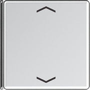 Jung - Abdeckung/Bedienelement für Installationsschalterprogramme Taste 4-fach alu A 404 TSAP AL 14 mit Symbolen − 1 Stück