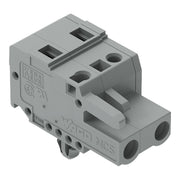 WAGO - Kabelsteckverbinder für Leiterplattensteckverbinder 1-Leiter-Federleiste 231-202/008-000 CAGECLAMP,2,5 mm²,gr − 100 Stück