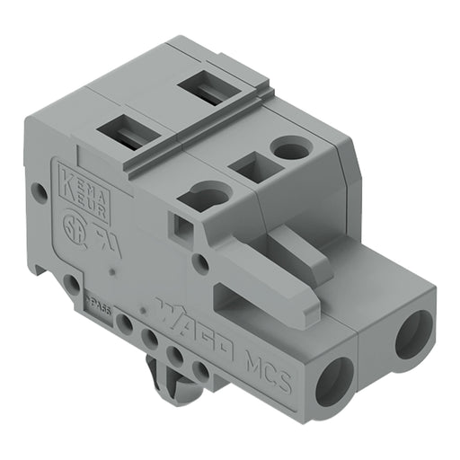 WAGO - Kabelsteckverbinder für Leiterplattensteckverbinder 1-Leiter-Federleiste 231-202/008-000 CAGECLAMP,2,5 mm²,gr − 100 Stück