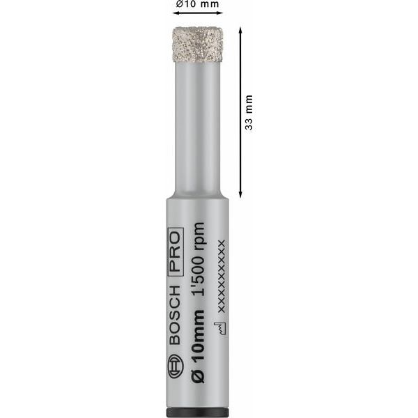 Bosch - Bohrkrone PRO Ceramic dry Bohrer, 2608599056 10 x 33 x 13 mm