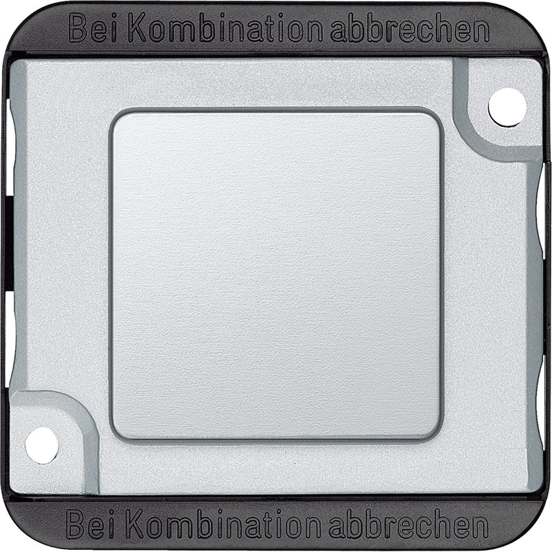 Merten - Einsatz/Abdeckung für Kommunikationstechnik Blindabdeckung mat/si 392360
