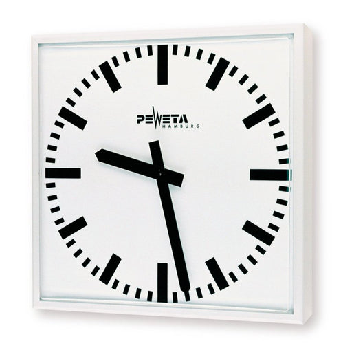 Peweta - Uhr Außenuhr quadrat. 52.760.421 230V,442x442mm
