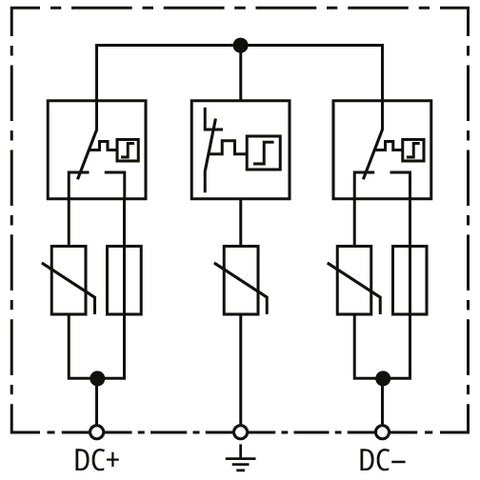 DEHN - Überspannungsableiter für Energietechnik/Stromversorgung Überspannungs-Ableiter DCU YPV SCI 1000 1M Typ 2 DEHNcube