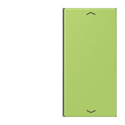 Jung - Abdeckung/Bedienelement für Installationsschalterprogramme Taste 2fach m. Pfeilsymb. LC 402 TSAP 221 vert clair