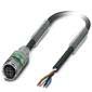 Phoenix Contact - Konfektioniertes Sensor-Aktor-Kabel Sensor-/Aktor-Kabel SAC-4P- 5,0 #1415602 4-pol.RAL9005 5m
