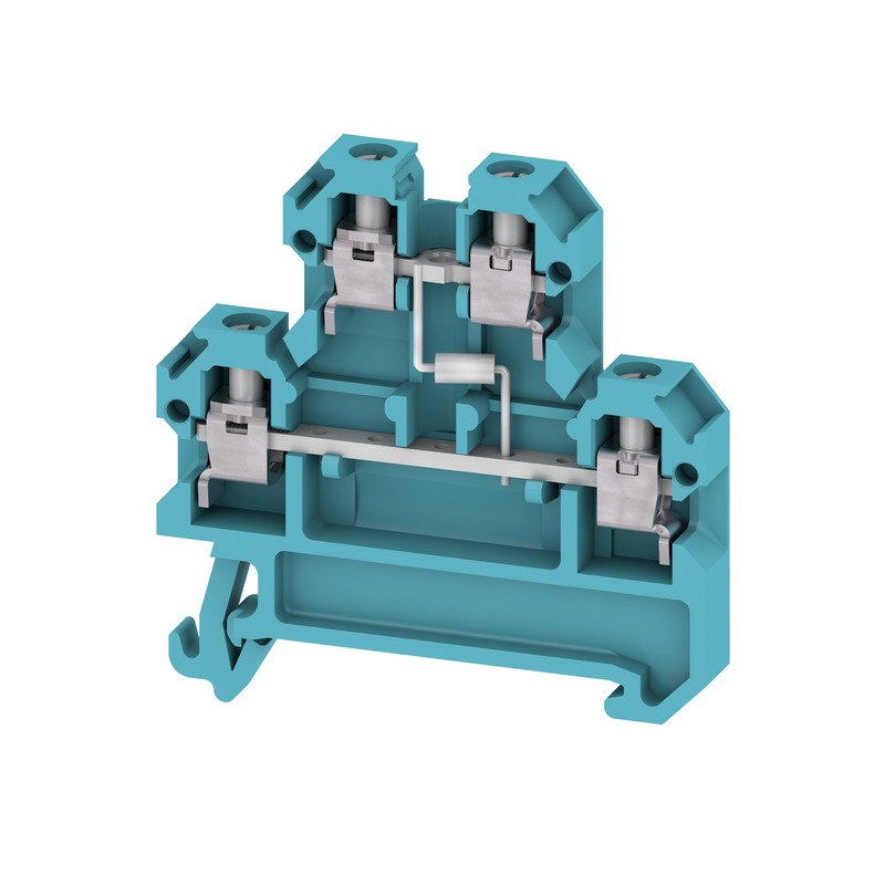 Weidmüller - Bauelement-Reihenklemme Klemme Schraubanschluss DK 4/35 1D A1 BL 4qmm − 25 Stück