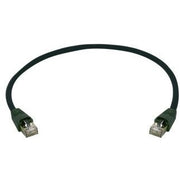 Telegärtner - Patchkabel Kupfer Patchk.S/FTP Cat.6A 100008102 sw 1,0m PE MP8 FS5 − 1 Stück