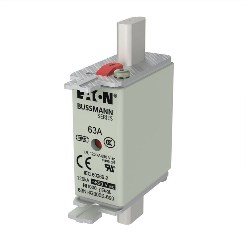 Eaton - Messersicherung Sicherungseinsatz 63NHG000B-690 63 A, AC 690 V − 3 Stück