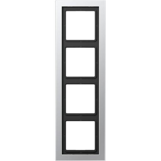 Jung - Abdeckrahmen Rahmen 4-fach alu lack ALD 2984-L waage/senkrecht