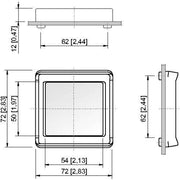 Stahl - Zubehör/Ersatzteile für Niederspannungs-Schalttechnik Kalotte 8603A0145-21-0 72x72 f.840