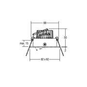 Brumberg Leuchten - Downlight/Strahler/Flutlicht LED-Einbaustrahler 230V 38148223 3000K edelstahl