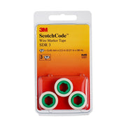 3M - Kabelmarkierungssystem Kabelmark. Nachfüllrollen SDR-3(VE3) Ziffer 3, 3er Pack