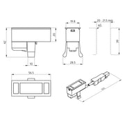 BEG Brück Electronic - Bussystem-Bewegungsmelder Multisensor Clip PD5NLAM.BMS2DALI2WB weiß