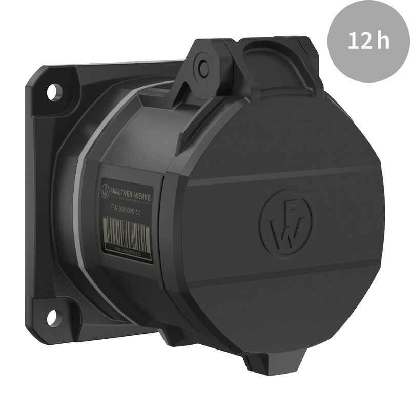 Walther Werke - CEE-Anbausteckdose (IEC 60309) CEE NEO Anbaudose FW431512CC gerade 32A 5P 12h − 1 Stück