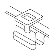 HellermannTyton - Kabelbinder Befestigungsbinder T50SOSEC4B-MC5 BK D1 − 500 Stück