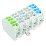 Weidmüller - Durchgangs-Reihenklemme Hauptleitungsabzweigklemme WPD501 2x#1562140000 252X161XGN/3XGY/1XBL