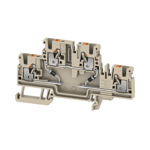 Weidmüller - Bauelement-Reihenklemme Klemme A2T 2.5 EM2 D/5 PUSH IN, 2.5 mm² − 50 Stück