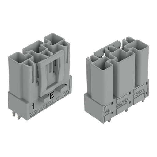 WAGO - Leiterplattensteckverbinder Stecker für Leiterplatten 770-853/062-000 3-polig,grau − 100 Stück